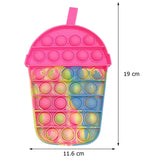 Rainbow Bubble Fidget Sensory Toy for Autisim Special Needs Anti-stress Game Stress Relief Squishy Fidget Toys for Kids