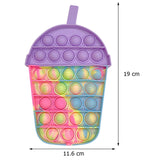 Rainbow Bubble Fidget Sensory Toy for Autisim Special Needs Anti-stress Game Stress Relief Squishy Fidget Toys for Kids