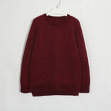 Wixra Thick Sweater Women Knitted Ribbed Pullover Long Sleeve Casual O Neck Jumpers Chenille Clothing Autumn Winter Hot