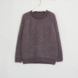 Wixra Thick Sweater Women Knitted Ribbed Pullover Long Sleeve Casual O Neck Jumpers Chenille Clothing Autumn Winter Hot