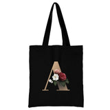 Ladies Letter Series Shopping Bag - Foldable & Reusable Harajuku Style Bag