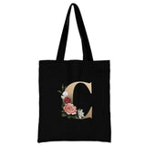 Ladies Letter Series Shopping Bag - Foldable & Reusable Harajuku Style Bag