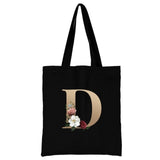 Ladies Letter Series Shopping Bag - Foldable & Reusable Harajuku Style Bag
