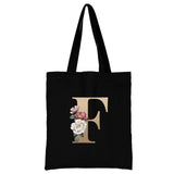 Ladies Letter Series Shopping Bag - Foldable & Reusable Harajuku Style Bag