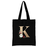 Ladies Letter Series Shopping Bag - Foldable & Reusable Harajuku Style Bag