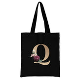 Ladies Letter Series Shopping Bag - Foldable & Reusable Harajuku Style Bag