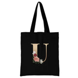 Ladies Letter Series Shopping Bag - Foldable & Reusable Harajuku Style Bag