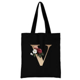 Ladies Letter Series Shopping Bag - Foldable & Reusable Harajuku Style Bag
