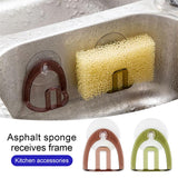 Cocina Sink Drain Rack Suction Cup Sponge Storage Holder