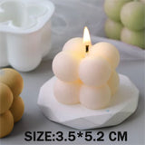 DIY Aromatherapy Plaster Candle Wax 3D Silicone Mold