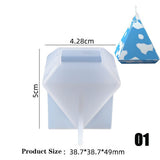 DIY Aromatherapy Plaster Candle Wax 3D Silicone Mold