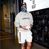 Summer Mens New Essentials Letter Printed Cotton Shorts Fashion High Street Outdoor Leisure Running Sports 5-Point Pants