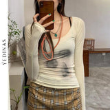 Tonngirls Sexy See Through Mesh Tops Thin Slim Semitransparent Top