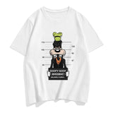 Three Mickey Mouse Print Women T shirt Cartoon Summer Top Ladies T Shirt Graphic Female Tee T-Shirt Disney Womens Clothing