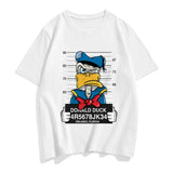 Three Mickey Mouse Print Women T shirt Cartoon Summer Top Ladies T Shirt Graphic Female Tee T-Shirt Disney Womens Clothing