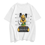 Three Mickey Mouse Print Women T shirt Cartoon Summer Top Ladies T Shirt Graphic Female Tee T-Shirt Disney Womens Clothing