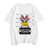 Three Mickey Mouse Print Women T shirt Cartoon Summer Top Ladies T Shirt Graphic Female Tee T-Shirt Disney Womens Clothing