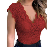 Sexy Lace Cami Bralette Crochet Vest Casual Solid Color Women Crop Top Trend Women Lace Hollow Out Crop Top For Ladies