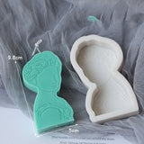 DIY Aromatherapy Plaster Candle Wax 3D Silicone Mold