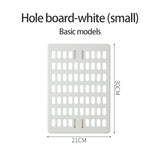 Hole Board Wall Shelf Hooks Self-adhesive Storage Rack Desk Organizer Room Organization Various Home Storage Accessories