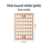 Hole Board Wall Shelf Hooks Self-adhesive Storage Rack Desk Organizer Room Organization Various Home Storage Accessories