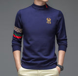 Top Grade New Autumn Winter Designer Fashion Brand Luxury Knit Half Turtleneck