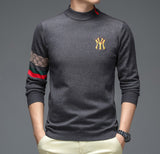 Top Grade New Autumn Winter Designer Fashion Brand Luxury Knit Half Turtleneck