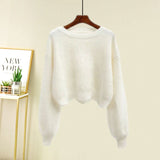 Plus Size Women Autumn Winter Warm Knitted Two Pieces Sets Korean Long Sleeve Pullover Sweater Top And High Waist Skirts Sets
