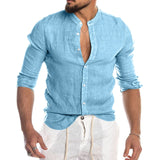 Cool Breathable Cotton Linen Shirt for Man