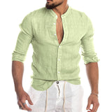 Cool Breathable Cotton Linen Shirt for Man