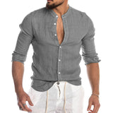 Cool Breathable Cotton Linen Shirt for Man