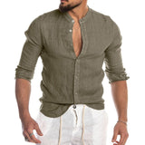 Cool Breathable Cotton Linen Shirt for Man