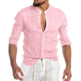 Cool Breathable Cotton Linen Shirt for Man