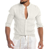 Cool Breathable Cotton Linen Shirt for Man