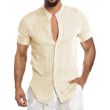 Cool Breathable Cotton Linen Shirt for Man