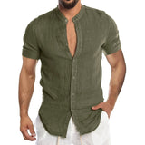 Cool Breathable Cotton Linen Shirt for Man