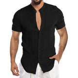 Cool Breathable Cotton Linen Shirt for Man
