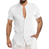 Cool Breathable Cotton Linen Shirt for Man