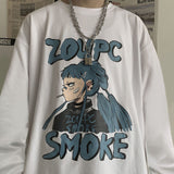 Long Sleeve T-shirts Autumn Gothic Vintage Print Ulzzang Cozy Fashion Streetwear Baggy Korean Trendy BF Plus Tops