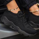 Casual Breathable Knitted Sneakers for Ladies