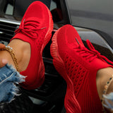 Casual Breathable Knitted Sneakers for Ladies