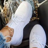Casual Breathable Knitted Sneakers for Ladies