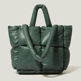 Fashion Large Tote Padded Handbags Designer Quilted Women Shoulder Bags Luxury Nylon Down Cotton Crossbody Bag
