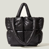 Fashion Large Tote Padded Handbags Designer Quilted Women Shoulder Bags Luxury Nylon Down Cotton Crossbody Bag