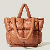 Fashion Large Tote Padded Handbags Designer Quilted Women Shoulder Bags Luxury Nylon Down Cotton Crossbody Bag