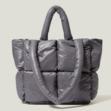 Fashion Large Tote Padded Handbags Designer Quilted Women Shoulder Bags Luxury Nylon Down Cotton Crossbody Bag