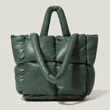 Fashion Large Tote Padded Handbags Designer Quilted Women Shoulder Bags Luxury Nylon Down Cotton Crossbody Bag