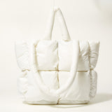 Fashion Large Tote Padded Handbags Designer Quilted Women Shoulder Bags Luxury Nylon Down Cotton Crossbody Bag