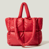 Fashion Large Tote Padded Handbags Designer Quilted Women Shoulder Bags Luxury Nylon Down Cotton Crossbody Bag