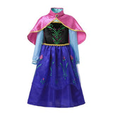 Frozen Anna Elsa Princess Dress For Girl Birthday Party Tulle Prom Gown Kids Christmas Cosplay Snow Queen Coronation Costume